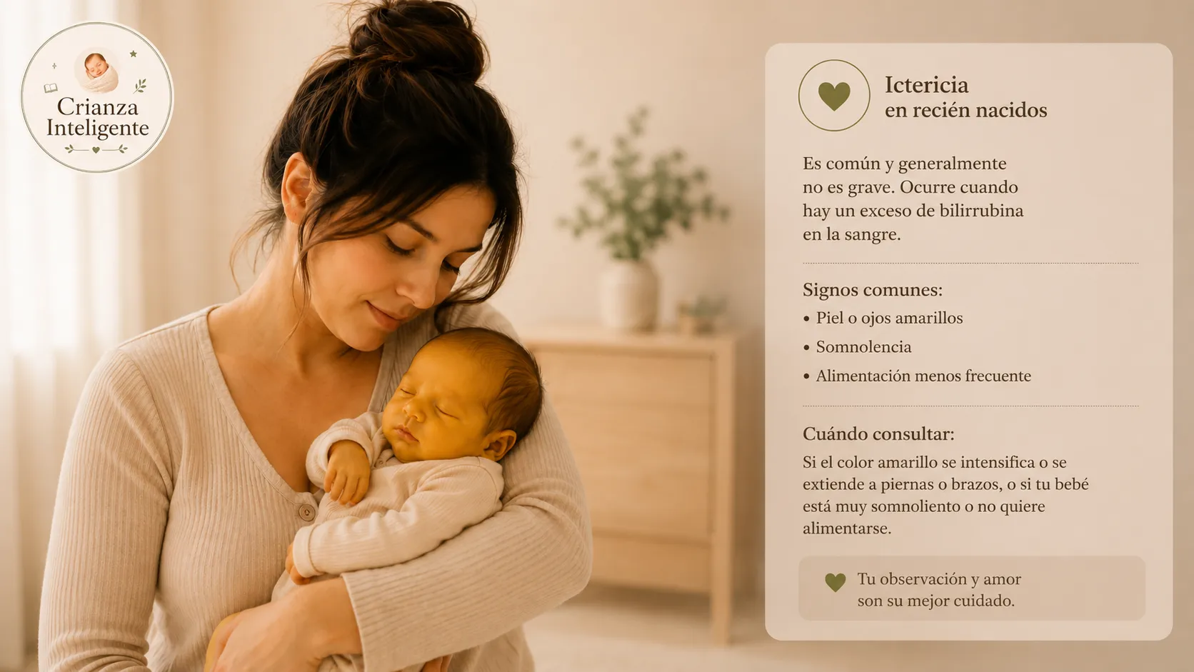 Ictericia en recién nacidos: signos y cuándo consultar